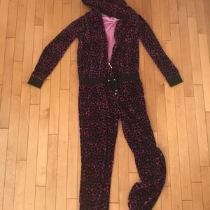 Juicy Couture velour leopard print